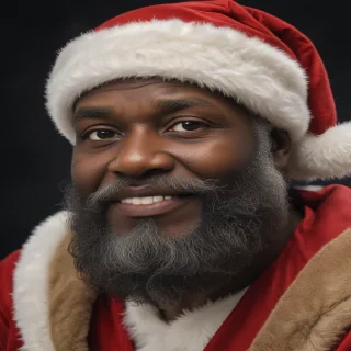 black santa png