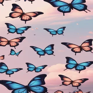 aesthetic butterfly background