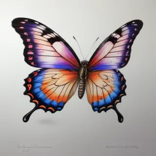 picture of a butterfly drawing