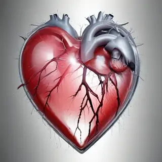 transparent broken heart