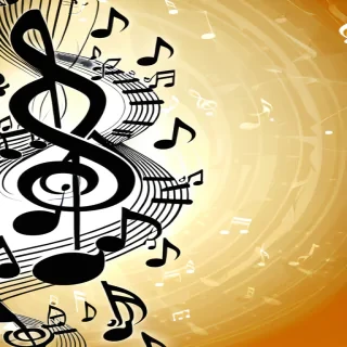 notes music background