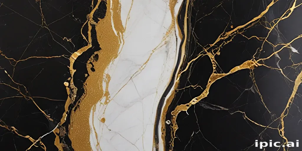 black and gold marble background