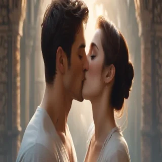 kissing aesthetic