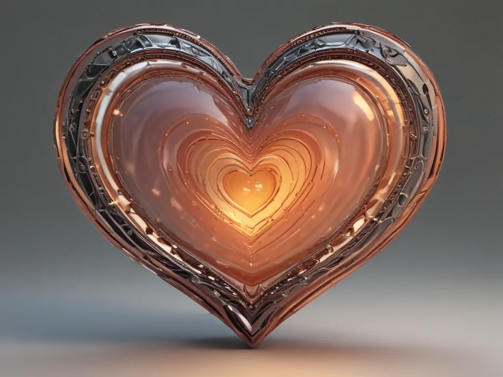 glow heart png