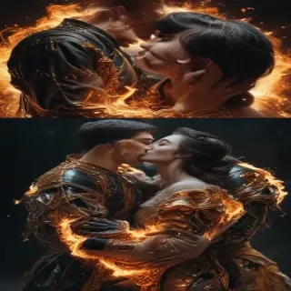 aesthetic kiss