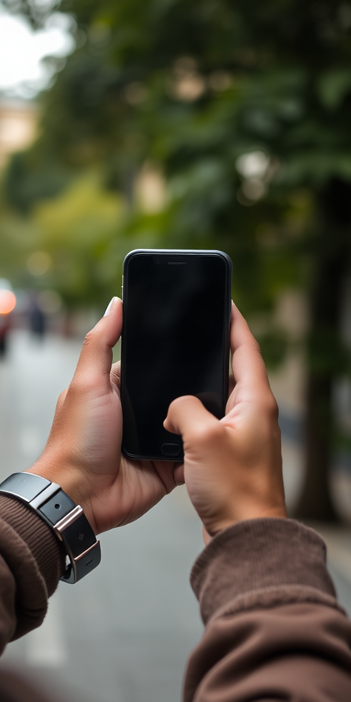 person holding phone