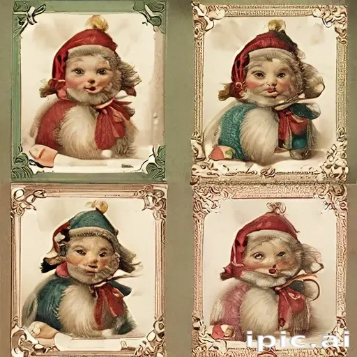 vintage christmas images to print
