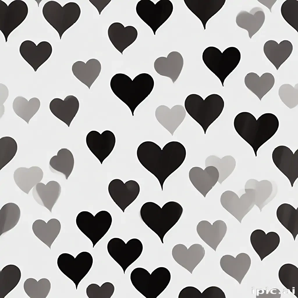 black heart transparent