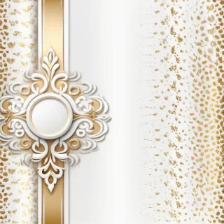 white & gold background