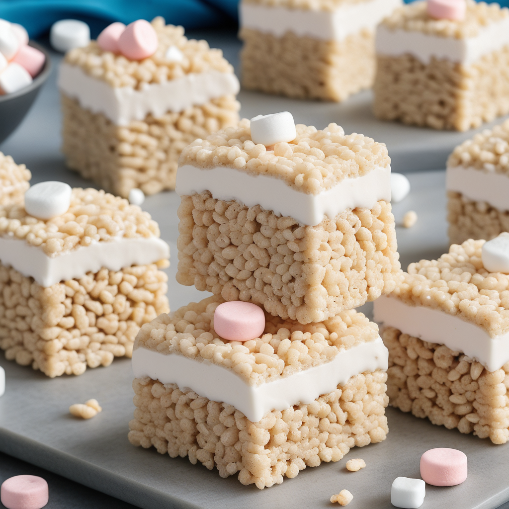 rice krispie treats with marshmallow cream