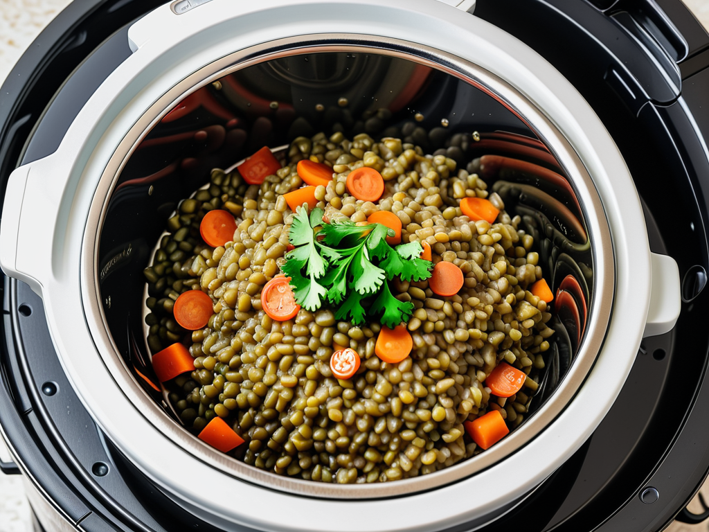 cook lentils in a rice cooker
