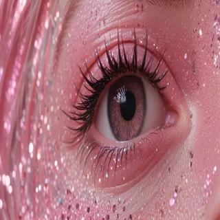 pink glitter aesthetic