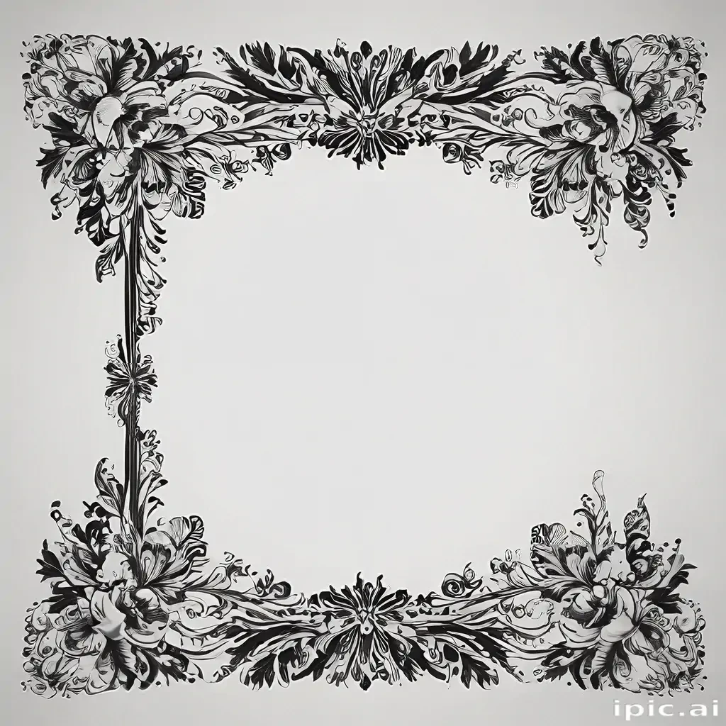 border clip art black and white