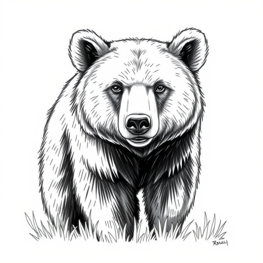 bear pic drawing