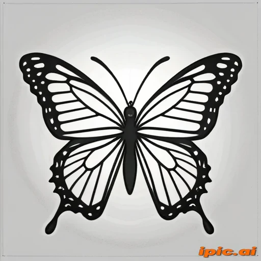 butterfly drawing outline
