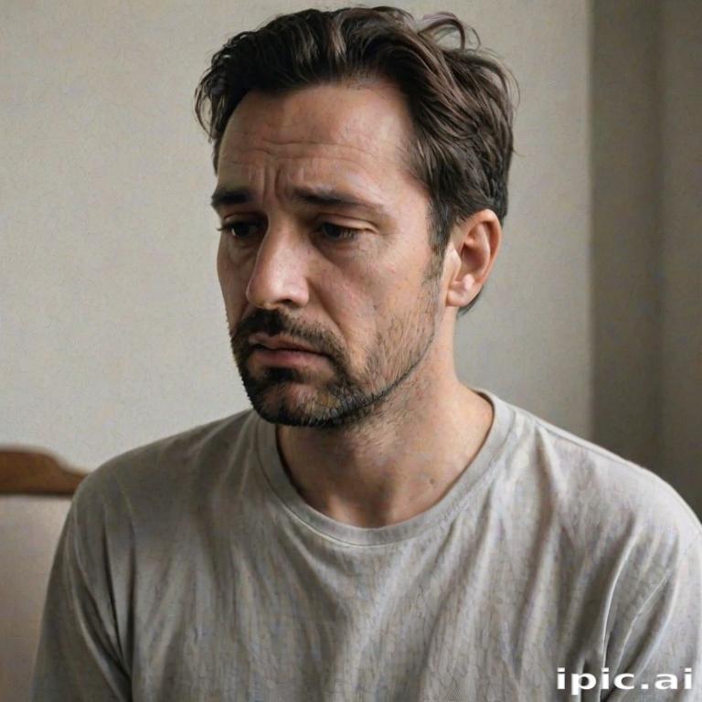 man in sad