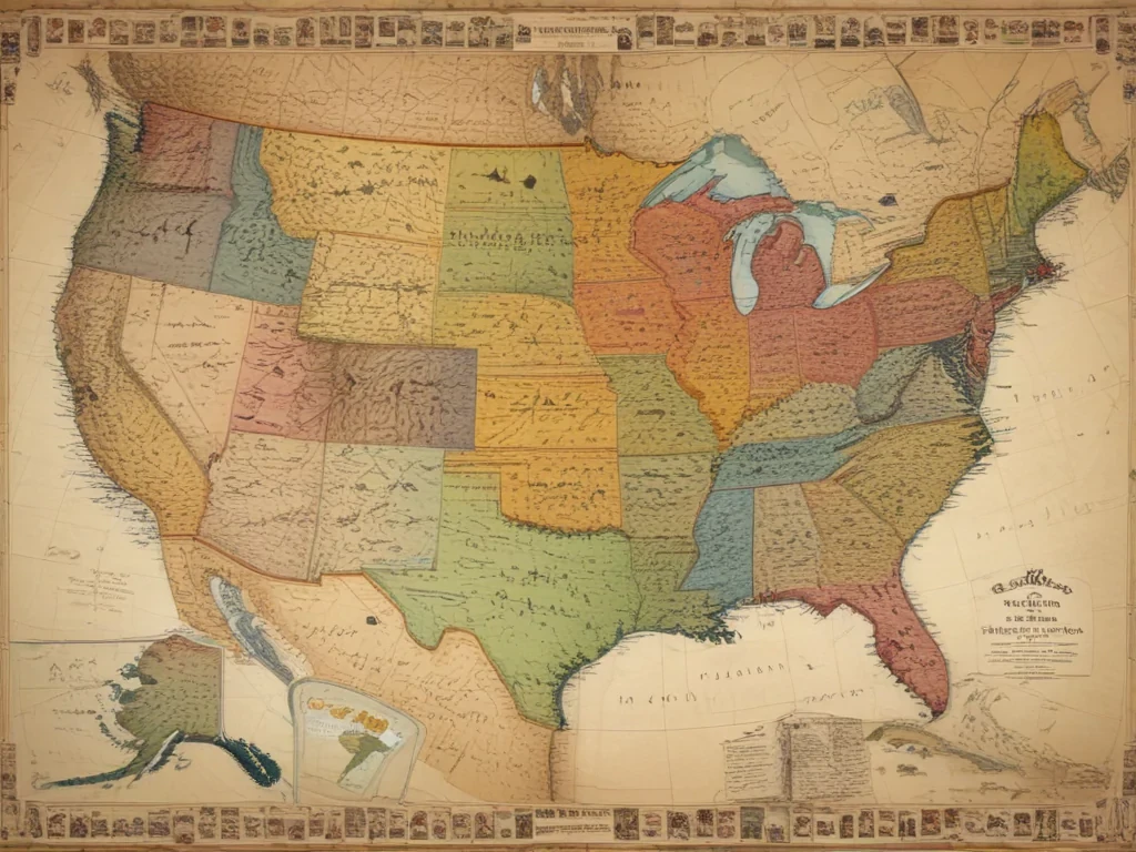 map of the united states of america