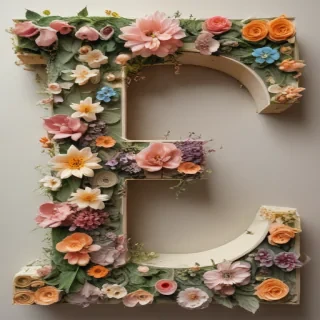floral letters