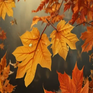 fall leaves png transparent