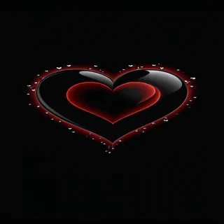heart black wallpaper