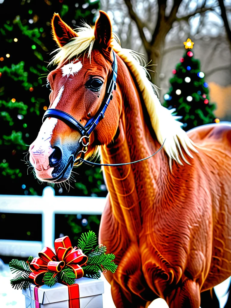 merry christmas horse images