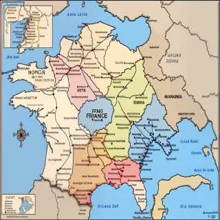 map of france