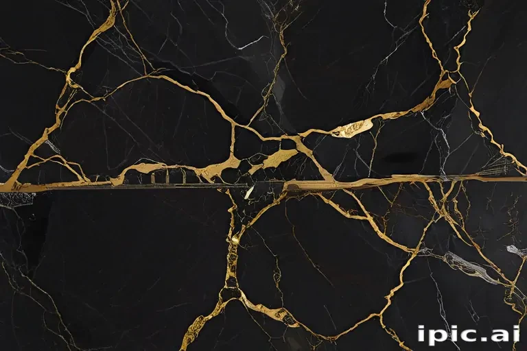 black and gold marble