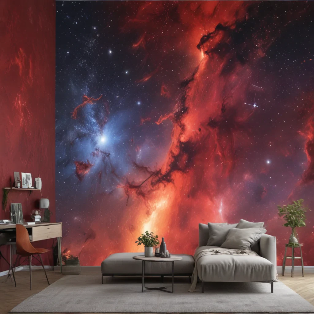 galaxy red wallpaper