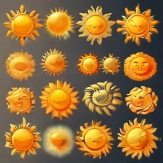 sun clipart transparent background