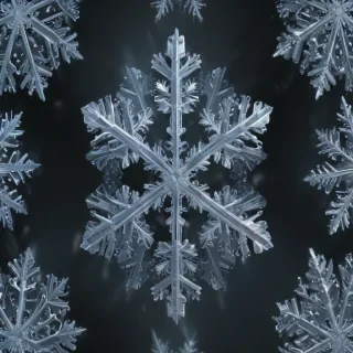 transparent snowflakes