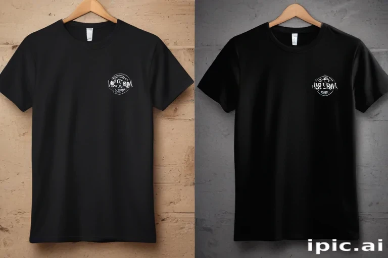 black t shirt mockup free