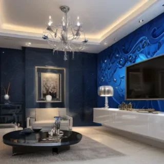 dark wallpaper blue
