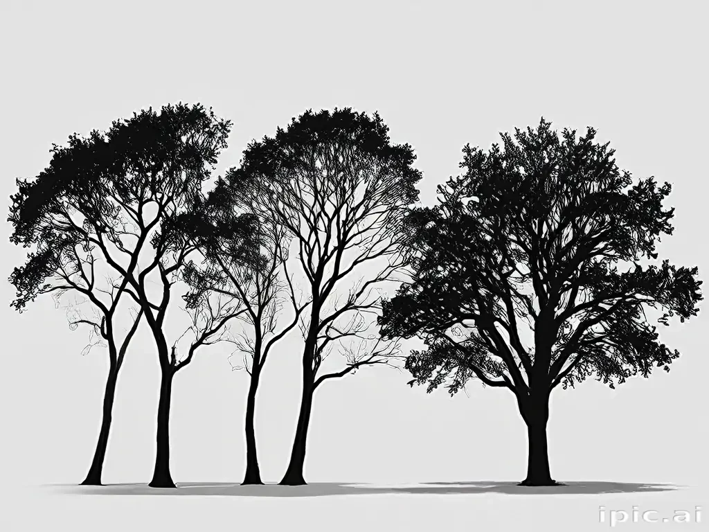 trees silhouette png