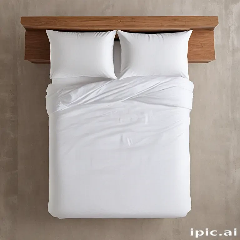 bed top view