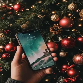 iphone christmas wallpaper aesthetic