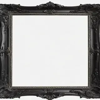 black picture frame png
