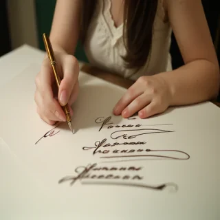 laura in cursive