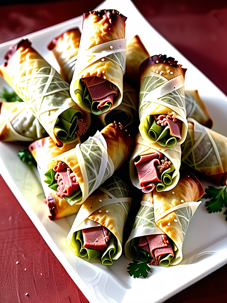 corned beef and cabbage egg rolls