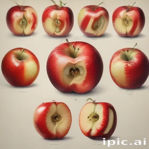 drawings of apples