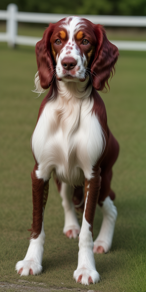 irish red and white setter