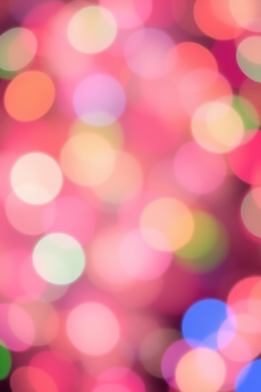 create a colorful bokeh background with blurred circles of light in shades of pink, green, blue, and yellow