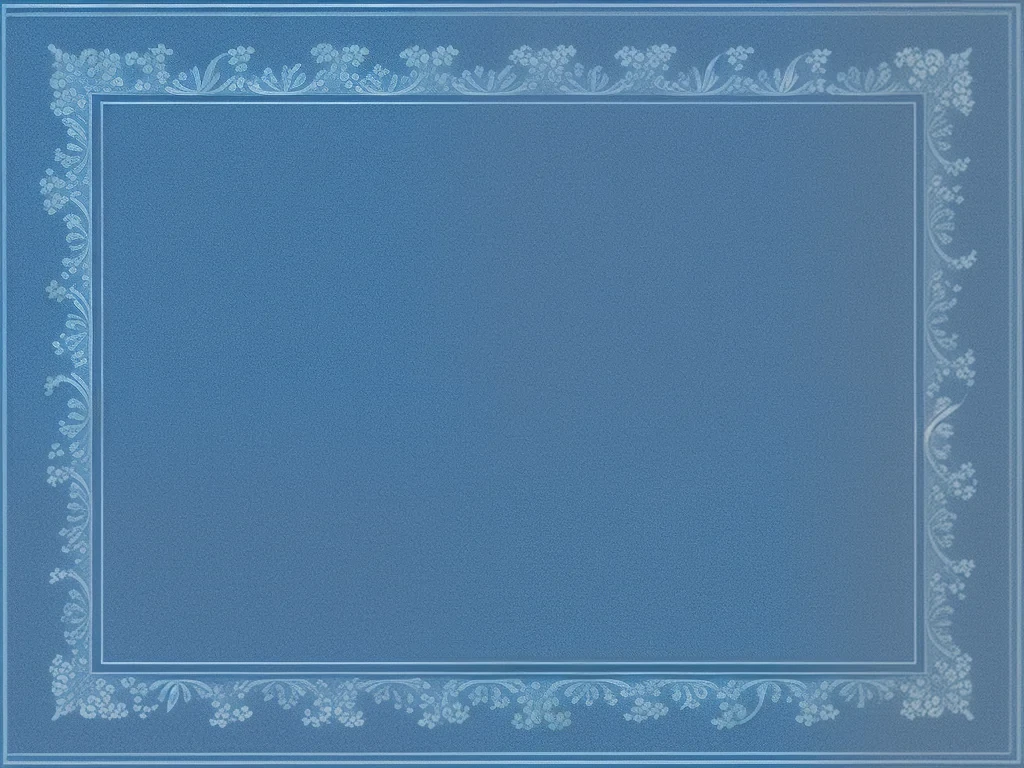 blue border design