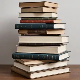 book stack png