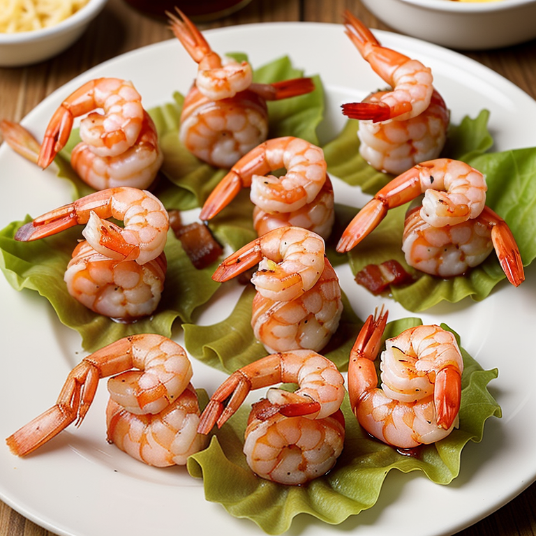 shrimp wrapped in bacon with cheese