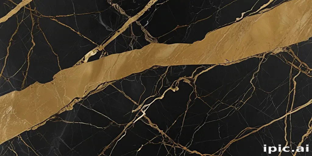 black and gold marble background