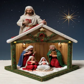 free christmas nativity scene