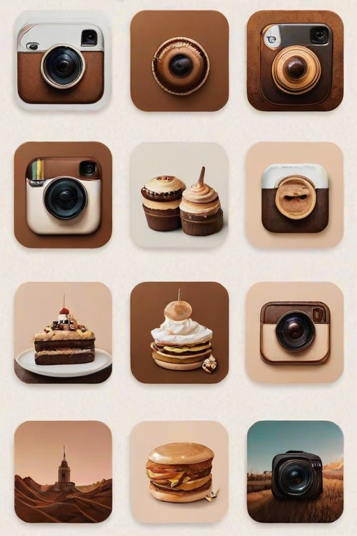 aesthetics brown instagram highlight icons