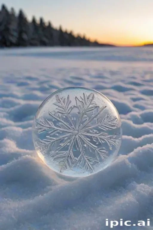 transparent snow