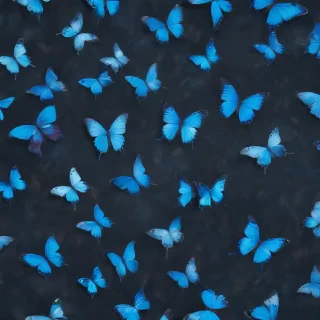blue butterfly background