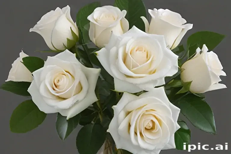 white roses png